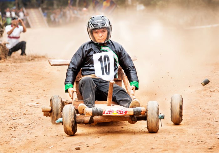 Hmong Kart Racing taken during a Chiang Mai Custom Photography Workshop