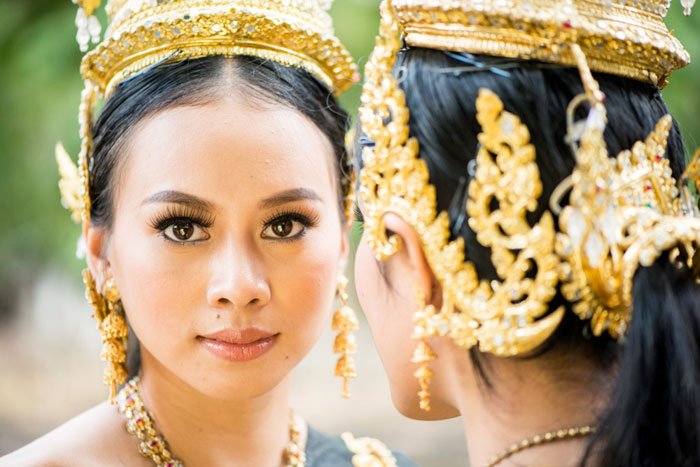 Beautiful Thai woman in traditional costume during a Chiang Mai Photography Workshop