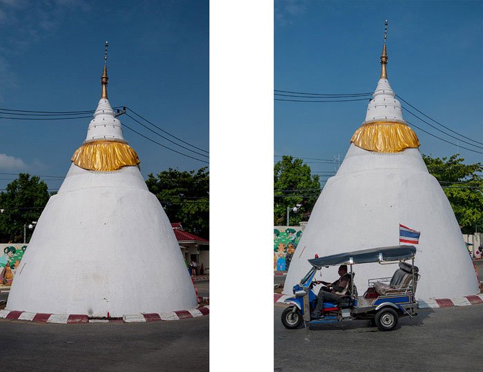 historic white chedi in Chiang Mai, Thailand - learn Patience and anticipation in travel photography