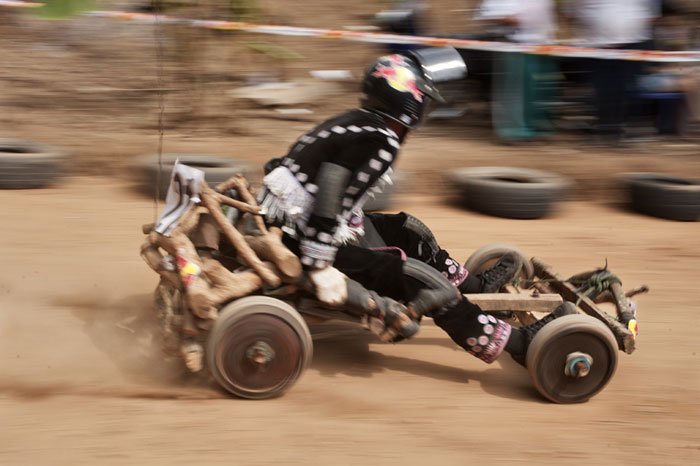 Hmong cart racing at a new year festival. Learning to take better photos