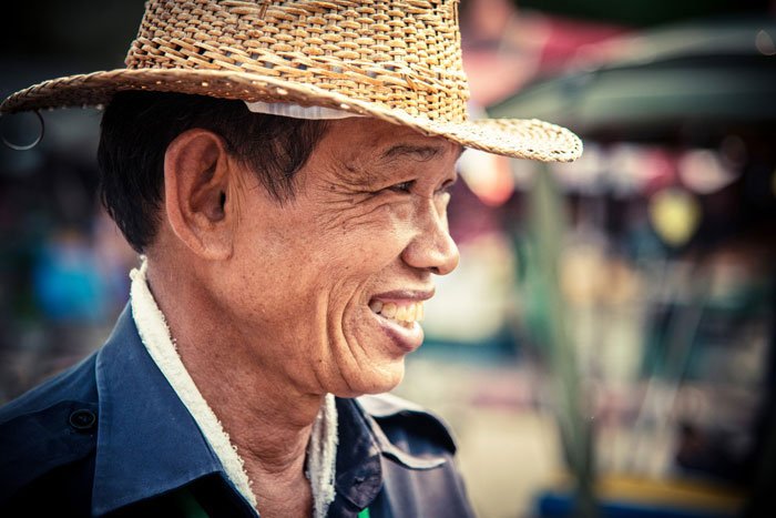 Tricycle Taxi Rider Portrait taken during a Chiang Mai Photography Workshop