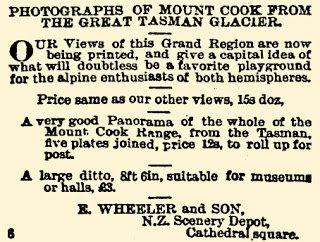 Newspaper Advert for Panorama created by Fred Cooper