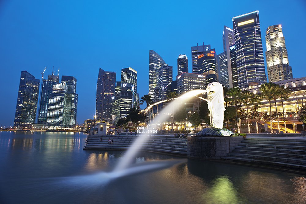 Singapore in the evening for camer or phone article