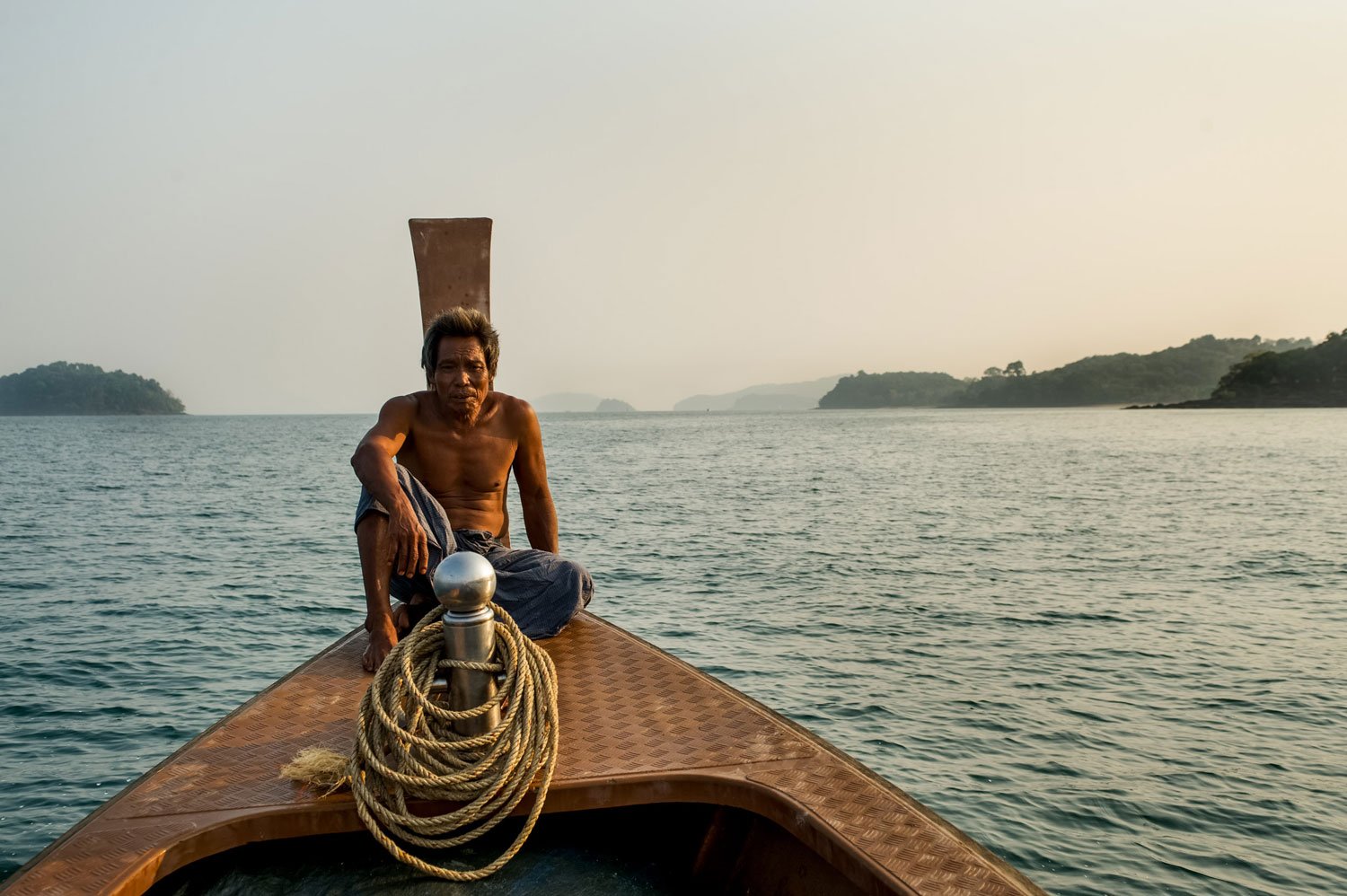 sea gypsy fisherman portrait © Kevin Landwer-Johan