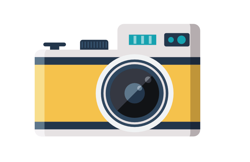 retro camera illustration for free photography course