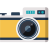 retro camera illustration for free photography course